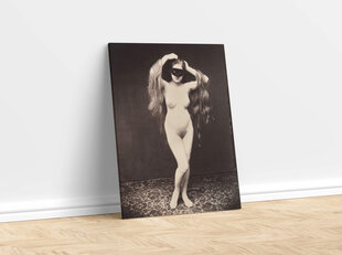 Ретро эротическая картина Обнаженная женщина с маской (1870), 60x80 см цена и информация | Сувениры, подарки для взрослых | kaup24.ee