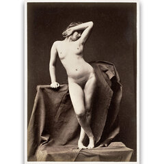 Ретро эротическая картина Молодая обнаженная женщина (1860), 100x70 см цена и информация | Сувениры, подарки для взрослых | kaup24.ee