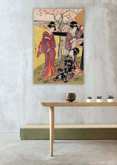 Reproduktsioon Gotenyama no Hanami Hidari (Utamaro Kitagawa), 100x70 cm hind ja info | Seinapildid | kaup24.ee