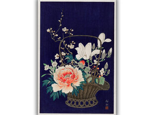 Reproduktsioon Bambusest lillekorv (Ohara Koson), 30x40 cm hind ja info | Seinapildid | kaup24.ee