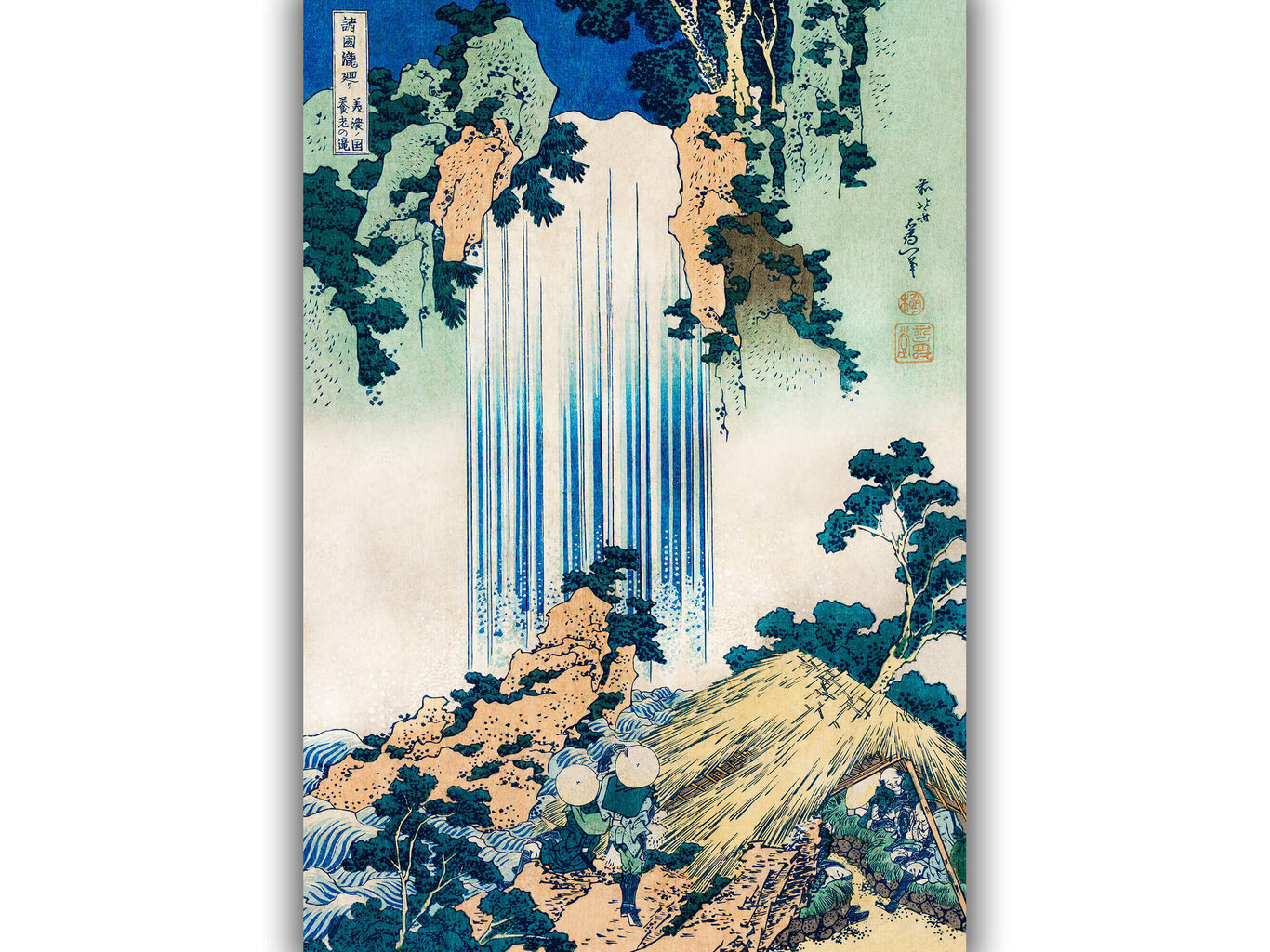 Reproduktsioon Yoro juga Mino provintsis (Katsushika Hokusai), 60x80 cm hind ja info | Seinapildid | kaup24.ee