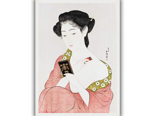 Reproduktsioon Naine kannab puudrit (Goyo Hashiguchi), 60x80 cm цена и информация | Картины, живопись | kaup24.ee