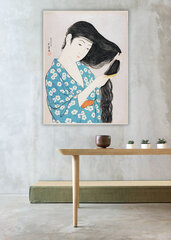 Reproduktsioon Naine kammib oma juukseid (Goyo Hashiguchi), 100x70 cm цена и информация | Картины, живопись | kaup24.ee