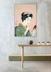 Reproduktsioon Naine, kes kannab põsepuna (Goyo Hashiguchi), 60x80 cm цена и информация | Картины, живопись | kaup24.ee