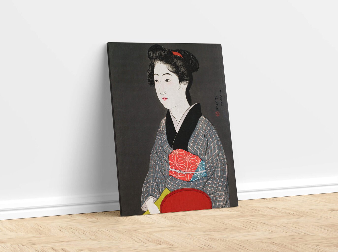 Reproduktsioon Ettekandja kandikuga (Goyo Hashiguchi), 40x60 cm цена и информация | Seinapildid | kaup24.ee