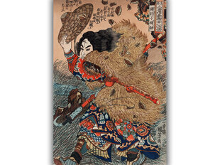 Reproduktsioon kangelane Suikoden (Utagawa Kuniyoshi), 40x60 cm hind ja info | Seinapildid | kaup24.ee