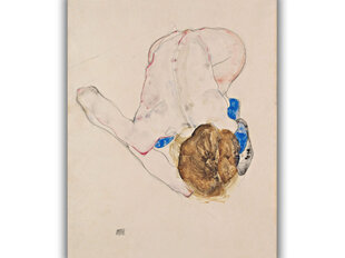 Reproduktsioon Akt siniste sukkadega (Egon Schiele), 80x65 cm hind ja info | Seinapildid | kaup24.ee