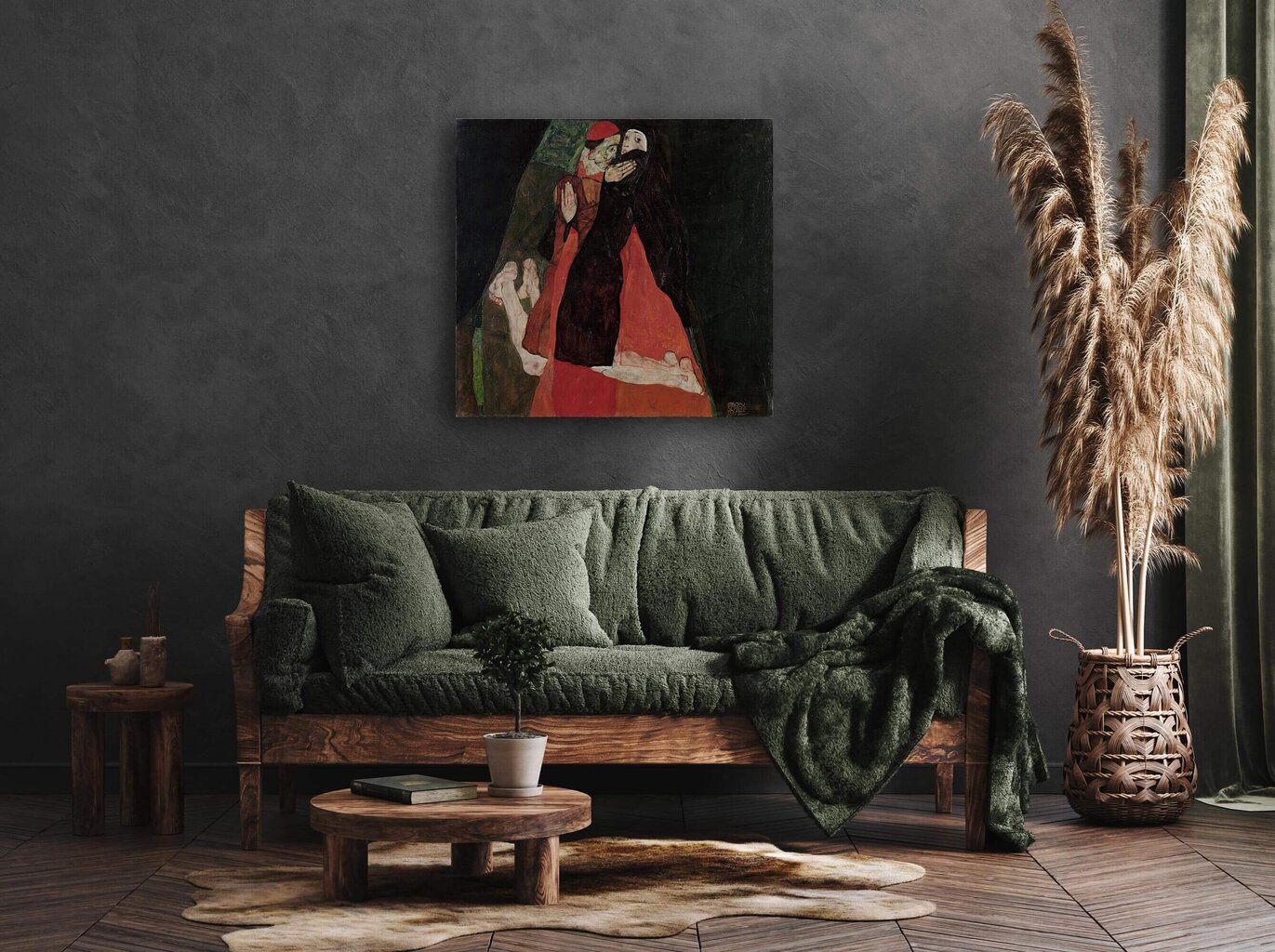 Reproduktsioon Kardinal ja nunn (Egon Schiele), 40x40 cm цена и информация | Seinapildid | kaup24.ee