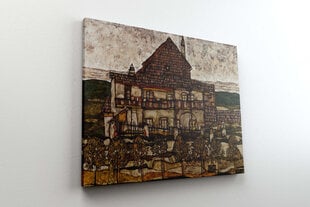 Reproduktsioon Kivikatusega maja (Egon Schiele), 60x50 cm hind ja info | Seinapildid | kaup24.ee