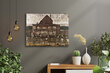 Reproduktsioon Kivikatusega maja (Egon Schiele), 40x35 cm hind ja info | Seinapildid | kaup24.ee