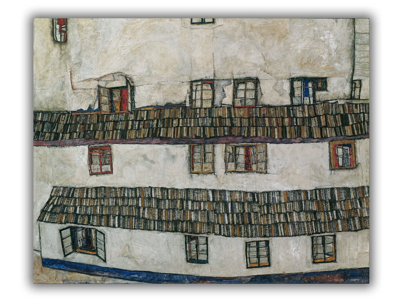 Reproduktsioon Sein kodus (aken) (Egon Schiele), 80x65 cm цена и информация | Seinapildid | kaup24.ee