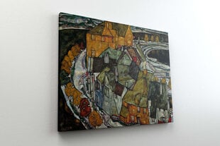 Reproduktsioon Majade poolkuu II (Egon Schiele), 60x50 cm hind ja info | Seinapildid | kaup24.ee
