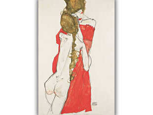 Reproduktsioon Ema ja Tütar (Egon Schiele), 100x70 cm hind ja info | Seinapildid | kaup24.ee