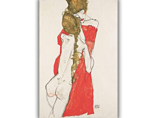 Reproduktsioon Ema ja tütar (Egon Schiele), 60x80 cm hind ja info | Seinapildid | kaup24.ee