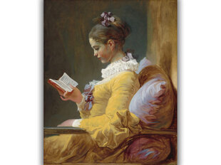 Reproduktsioon noor tüdruk lugemas (Jean-Honore Fragonard), 80x65 cm hind ja info | Seinapildid | kaup24.ee