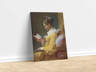 Reproduktsioon noor tüdruk lugemas (Jean-Honore Fragonard), 40x35 cm hind ja info | Seinapildid | kaup24.ee