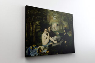 Reproduktsioon lõunasöök murul (Edouard Manet), 80x65 cm hind ja info | Seinapildid | kaup24.ee