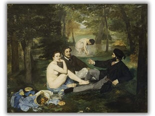 Reproduktsioon lõunasöök murul (Edouard Manet), 60x50 cm hind ja info | Seinapildid | kaup24.ee
