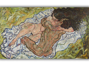 Reproduktsioon Kallistus (Egon Schiele), 80x50 cm hind ja info | Seinapildid | kaup24.ee