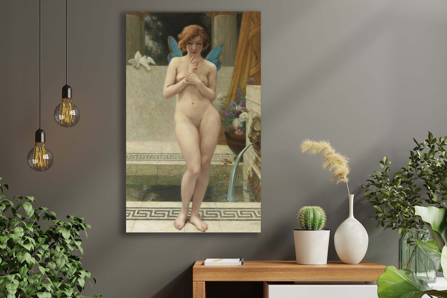 Reproduktsioon Psyche A La Fontaine (Guillaume Seignac), 100x60 cm цена и информация | Seinapildid | kaup24.ee