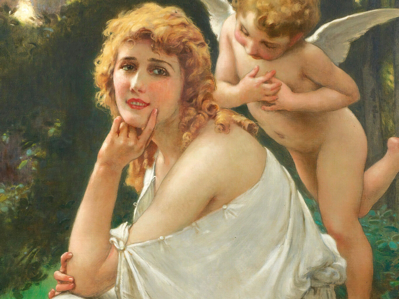 Reproduktsioon Armastuse muusa (Mary Pickfordi portree) (Guillaume Seignac), 80x65 cm цена и информация | Seinapildid | kaup24.ee