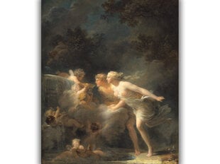 Reproduktsioon armastuse purskkaev (Jean-Honore Fragonard), 100x80 cm hind ja info | Seinapildid | kaup24.ee