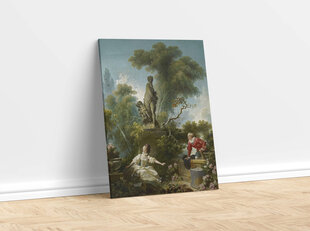 Reproduktsioon Armastuse areng; Kohtumine (Jean-Honore Fragonard), 100x80 cm hind ja info | Seinapildid | kaup24.ee