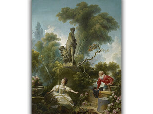 Reproduktsioon Armastuse areng; Kohtumine (Jean-Honore Fragonard), 100x80 cm hind ja info | Seinapildid | kaup24.ee