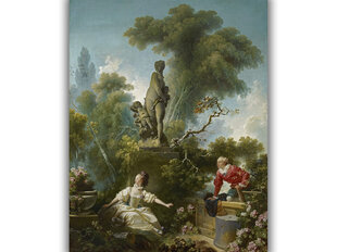 Reproduktsioon Armastuse areng; Kohtumine (Jean-Honore Fragonard), 40x35 cm hind ja info | Seinapildid | kaup24.ee