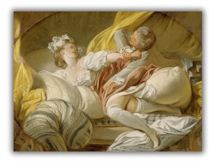 Reproduktsioon Kaunis teenijanna (Jean-Honore Fragonard), 100x80 cm hind ja info | Seinapildid | kaup24.ee