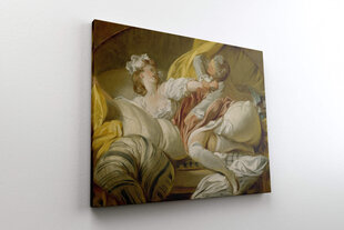 Reproduktsioon Kaunis teenijanna (Jean-Honore Fragonard), 100x80 cm hind ja info | Seinapildid | kaup24.ee