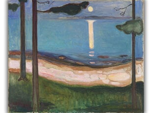 Reproduktsioon Kuuvalgus (Edvard Munch), 80x65 cm hind ja info | Seinapildid | kaup24.ee