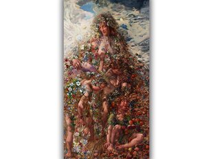 Reproduktsioon Loodus või küllus (Léon Frederic), 60x30 cm цена и информация | Картины, живопись | kaup24.ee