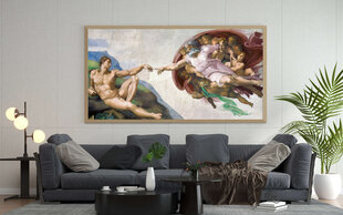 Reproduktsioon Aadama loomine (Michelangelo Buonarroti), 60x30 cm hind ja info | Seinapildid | kaup24.ee
