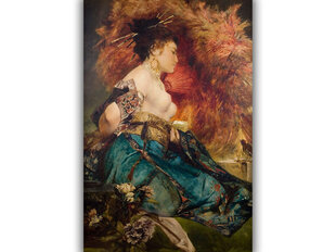 Reproduktsioon Jaapani tüdruk (Hans Makart), 40x60 cm hind ja info | Seinapildid | kaup24.ee