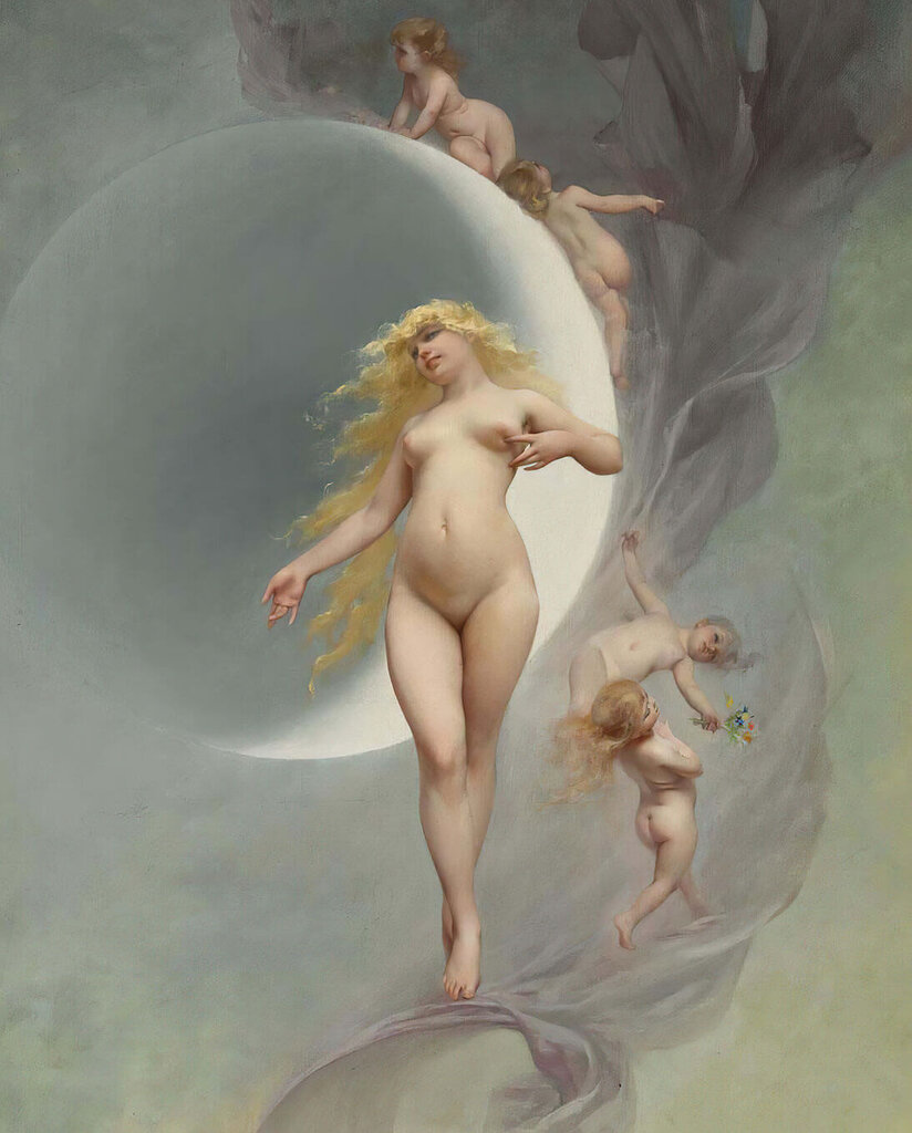 Reproduktsioon Planeet Veenus (Luis Ricardo Falero), 80x50 cm цена и информация | Seinapildid | kaup24.ee