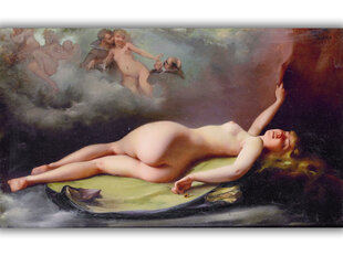 Reproduktsioon Lamades alasti (Luis Ricardo Falero), 80x50 cm hind ja info | Seinapildid | kaup24.ee