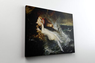 Reproduktsioon "Sireeni suudlus" (Gustav Wertheimer), 80x65 cm hind ja info | Seinapildid | kaup24.ee