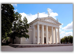Reproduktsioon Vilniuse katedraal, 100x70 cm hind ja info | Seinapildid | kaup24.ee
