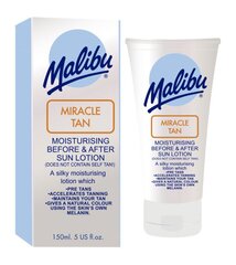 Лосьон стимулирующий загар для лица и тела Malibu Miracle Tan Moisturising Before & After Sun 150 мл цена и информация | Кремы от загара | kaup24.ee