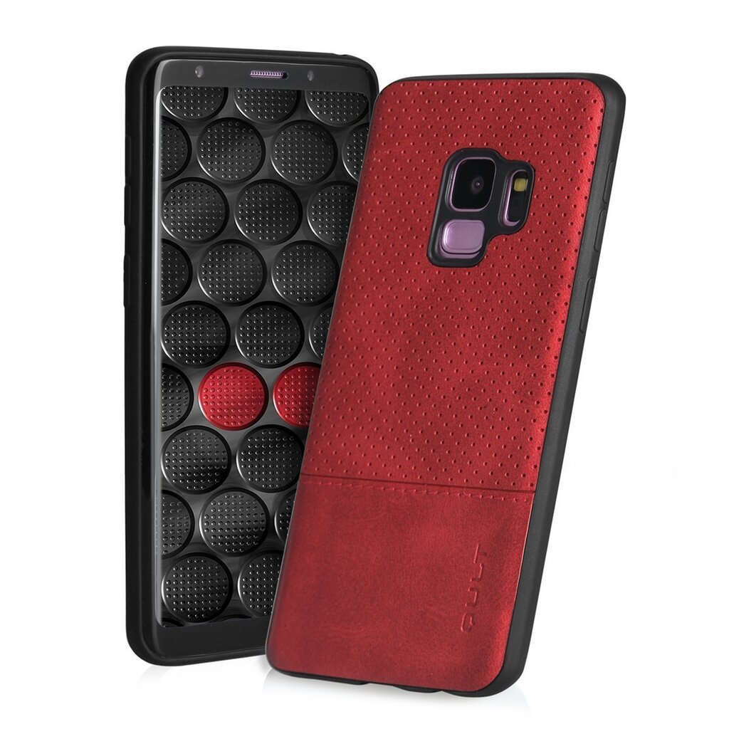 Kaitseümbris Qult Luxury Drop Back Case Silicone Case Samsung G965 Galaxy S9 Plus Red hind ja info | Telefoni kaaned, ümbrised | kaup24.ee