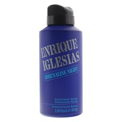 Spreideodorant Enrique Iglesias Andrenaline Night meestele 150 ml hind ja info | Lõhnastatud kosmeetika meestele | kaup24.ee