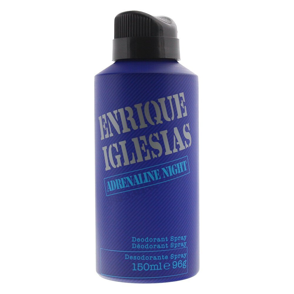 Spreideodorant Enrique Iglesias Andrenaline Night meestele 150 ml цена и информация | Lõhnastatud kosmeetika meestele | kaup24.ee