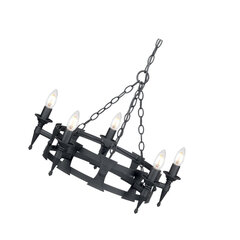 Rippvalgusti Elstead Lighting Saxon SAX5-BLK hind ja info | Rippvalgustid | kaup24.ee