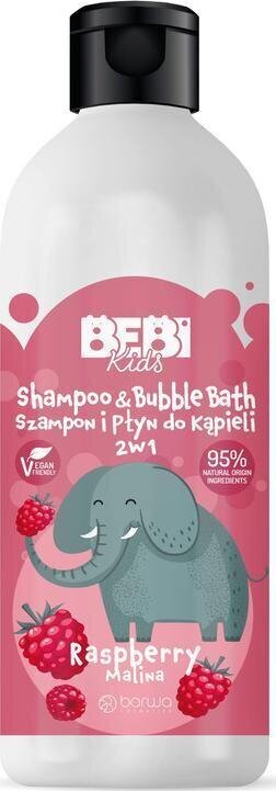 Šampoon ja vannivaht Barwa Bebi Kids 2in1 vaarikas, 500 ml цена и информация | Laste ja ema kosmeetika | kaup24.ee