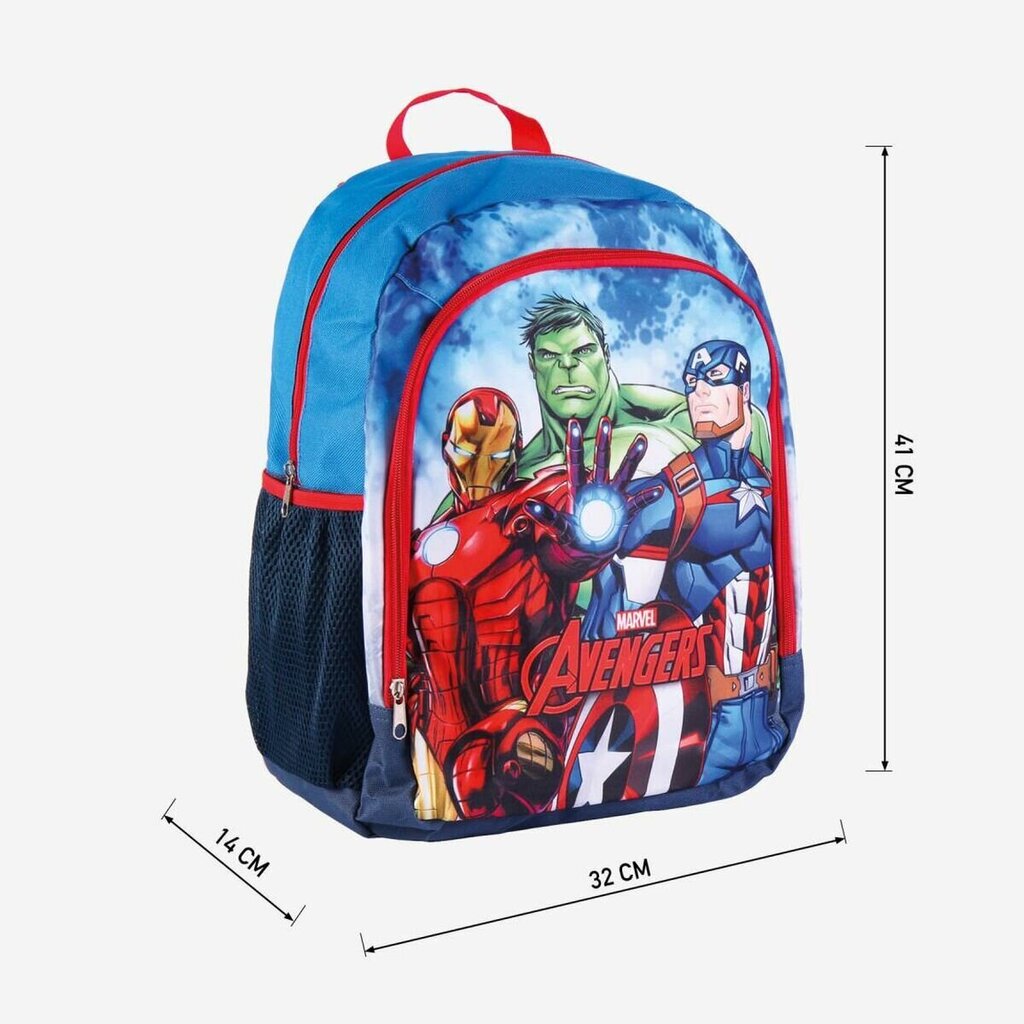 Koolikott The Avengers Sinine (32 x 41 x 14 cm) цена и информация | Koolikotid, sussikotid | kaup24.ee