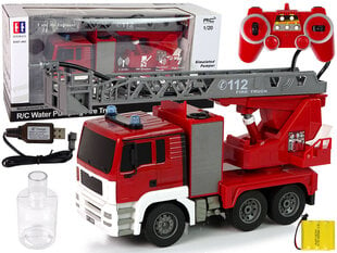 Пожарный автомобиль с водяным насосом, дистанционно управляемый RC, красный цена и информация | Игрушки для мальчиков | kaup24.ee