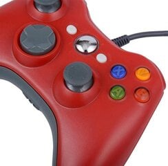 Xbox 360 kontroller juhtmega, punane hind ja info | Mängukonsoolid | kaup24.ee