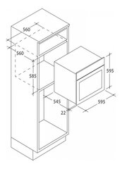 Integreeritav ahi Candy FCP502N цена и информация | Духовки | kaup24.ee