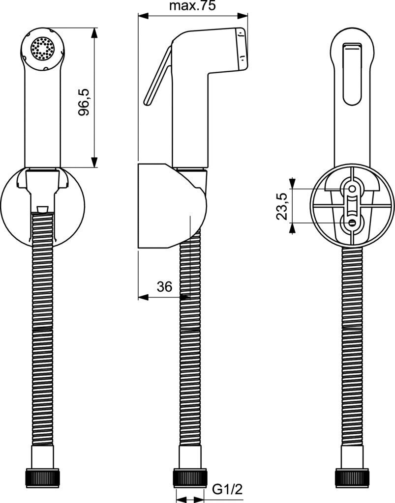 Bidee dušikomplekt Ideal Standard, kroom, B0595AA hind ja info | Vannitoa segistid | kaup24.ee